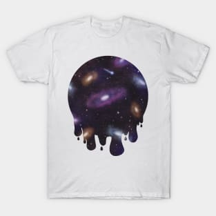 Hole in Space Blackhole Space Drip Sticker T-Shirt